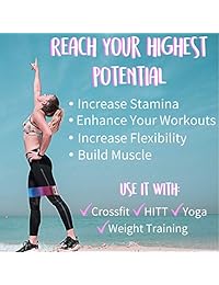 KCM Athletics Co. Hip Resistance Bands 80DO - Bolsa de transporte para bandas de botas (antidestete, 80 dos) Bandas de resistencia antideslizantes y con tecnología anti-rollo en el hogar, bandas de algodón y banda de cadera.