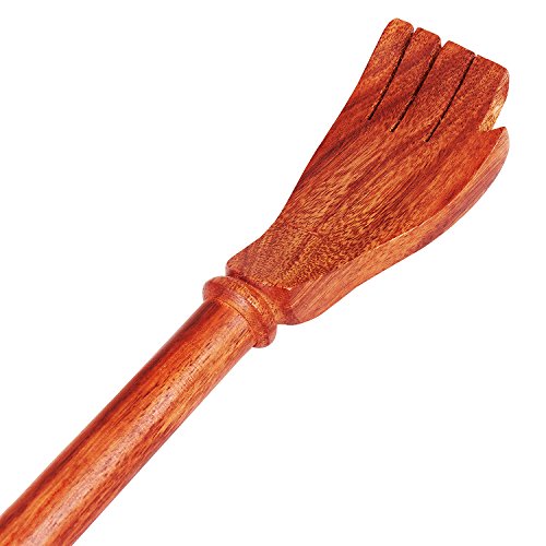 Handcrafted Hand Held Wooden Back Scratcher Massager For Men Women Adults For Back Scalp Head & Body 14 Inches Long Instant Itch & Pain Relief & Satisfaction Massage Tools Long Lasting Very Effective