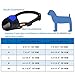 Soft Dog Muzzle Cover with Dogs Hook & Loop for Small,Medium and Large Dogs, Anti Biting and Chewing, Adjustable, Breathable(M,Blue)