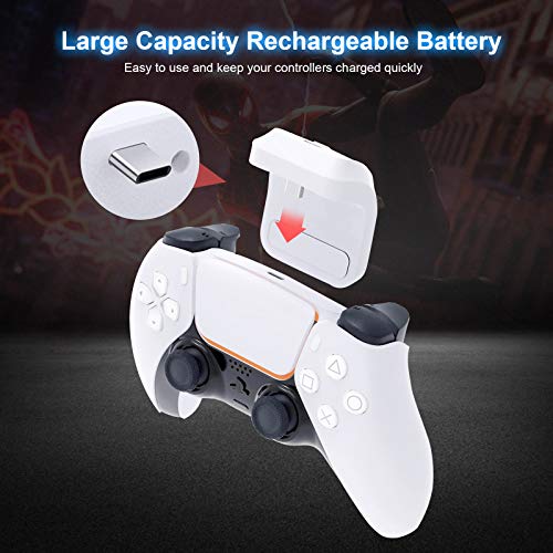 ICQUANZX PS5 DualSense Controller Rechargeable Battery Pack,1500mAh
