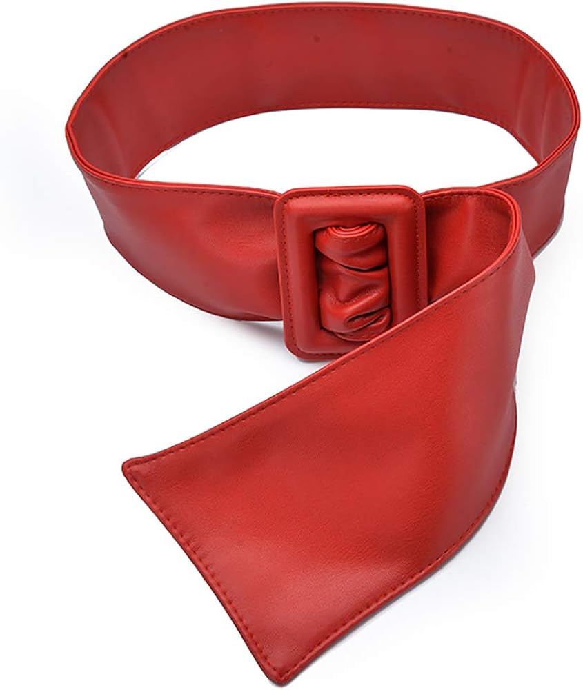 Nanxson Women's Soft PU Leather Waistband Obi Waist Wide Belt Chic