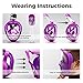 ZSPORT Snorkeling Mask, Easybreath Full Face Diving Mask GoPro Compatible,See More Larger Viewing Area Than Traditional Masks Anti-Fog Anti-Leak Technology (Purple, S/M)