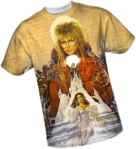Poster Art -- Labyrinth All-Over Front Print Sports Fabric T-Shirt, XXX-Large