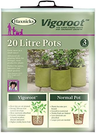 Haxnicks Large Vigoroot Plant Pots, Green, 20 L - Image 5