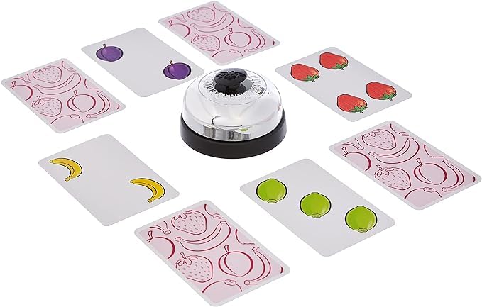 SuperHeated Neurons Ring A Ding: Halli Galli | 2-6 Players | Official Version | English, Arabic and French Language | Ages 5+ | Board Game | Original Made In China