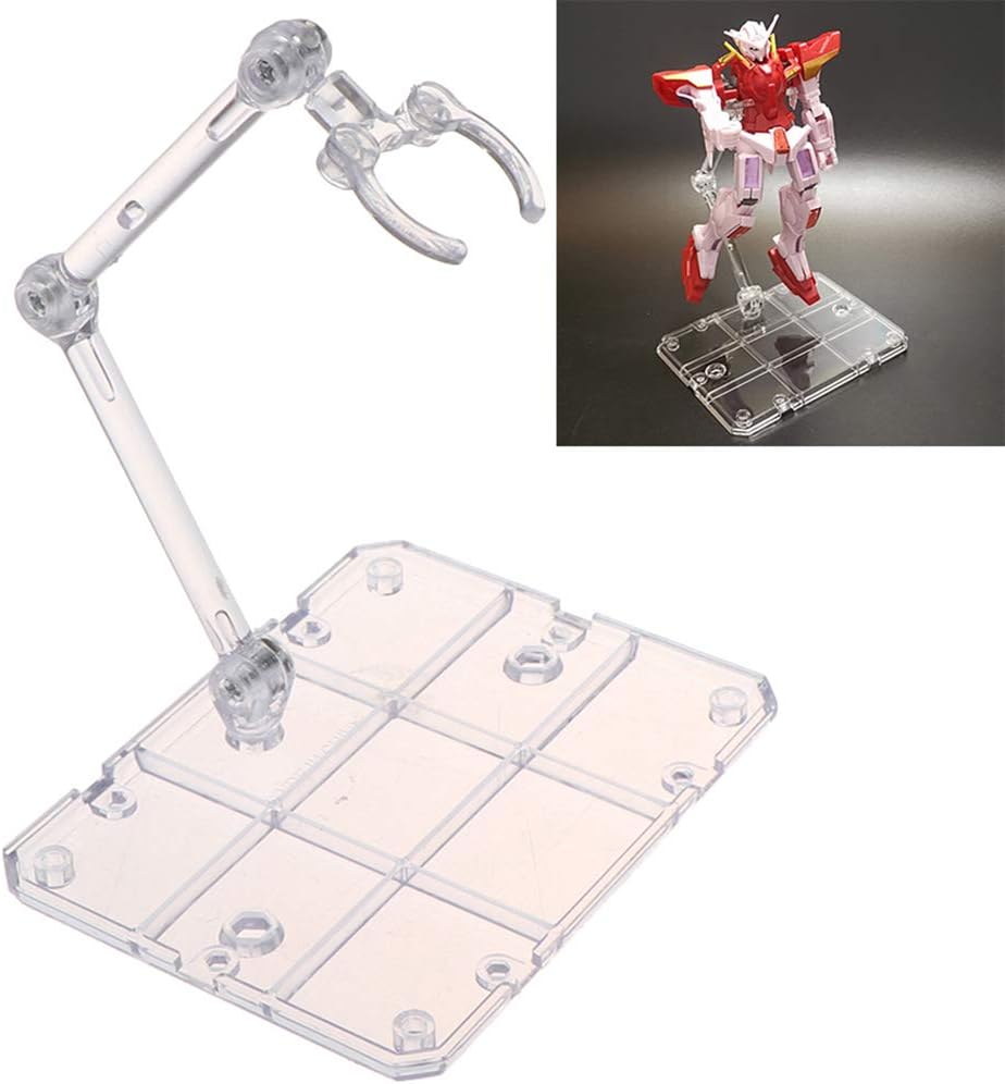 1 Set Clear Color Action Base Suitable Display Stand with Installation Instructions Figure for For 1/144 HG/RG Gundam Figure Model Toy