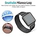 Hagibis Compatible Fitbit Blaze Band with New Metal Frame Milanese Loop Stainless Steel Bracelet Strap Magnet Lock Band for Fitbit Blaze Smart Watch-Small Large Black Sliver Rose Gold (Black, Small)