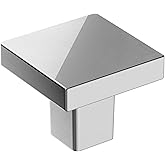 Amerock | Cabinet Knob | Polished Chrome | 1-3/16 inch (30 mm) Length | Monument | 1 Pack | Drawer Knob | Cabinet Hardware