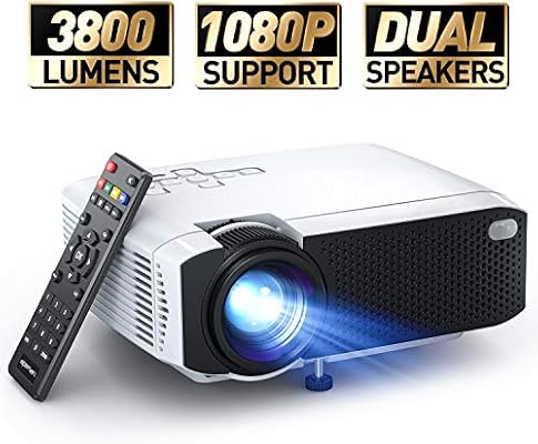 Mini Projector, APEMAN 3800L Brightness 