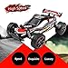 CR 2.4 GHz 1:20 Remote Control Racing Buggy Car Crazy Speed RC Off Road Truck with 4 Wheel Shock Absorbers Powerful Battery Aggressive Drifting/Stunts Car RTR