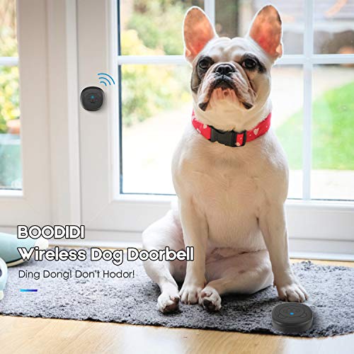 BOODIDI Dog Doorbell, Wireless Communication Doorbell for Dogs