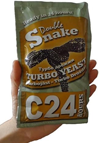 Double Snake C24 24 hour Turbo Yeast 25L 14% ABV Homebrew Vodka Wash Moonshine