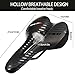 Bicycle Seat Comfortable Gel Bike Saddle Cushion for Men Women Waterproof Breathable,Cycle Saddle with Taillight for Road City Mountain Bikes Cycling Accessoriesthumb 2