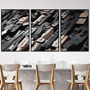 signwin 3 Piece Framed Canvas Wall Art Abstract...