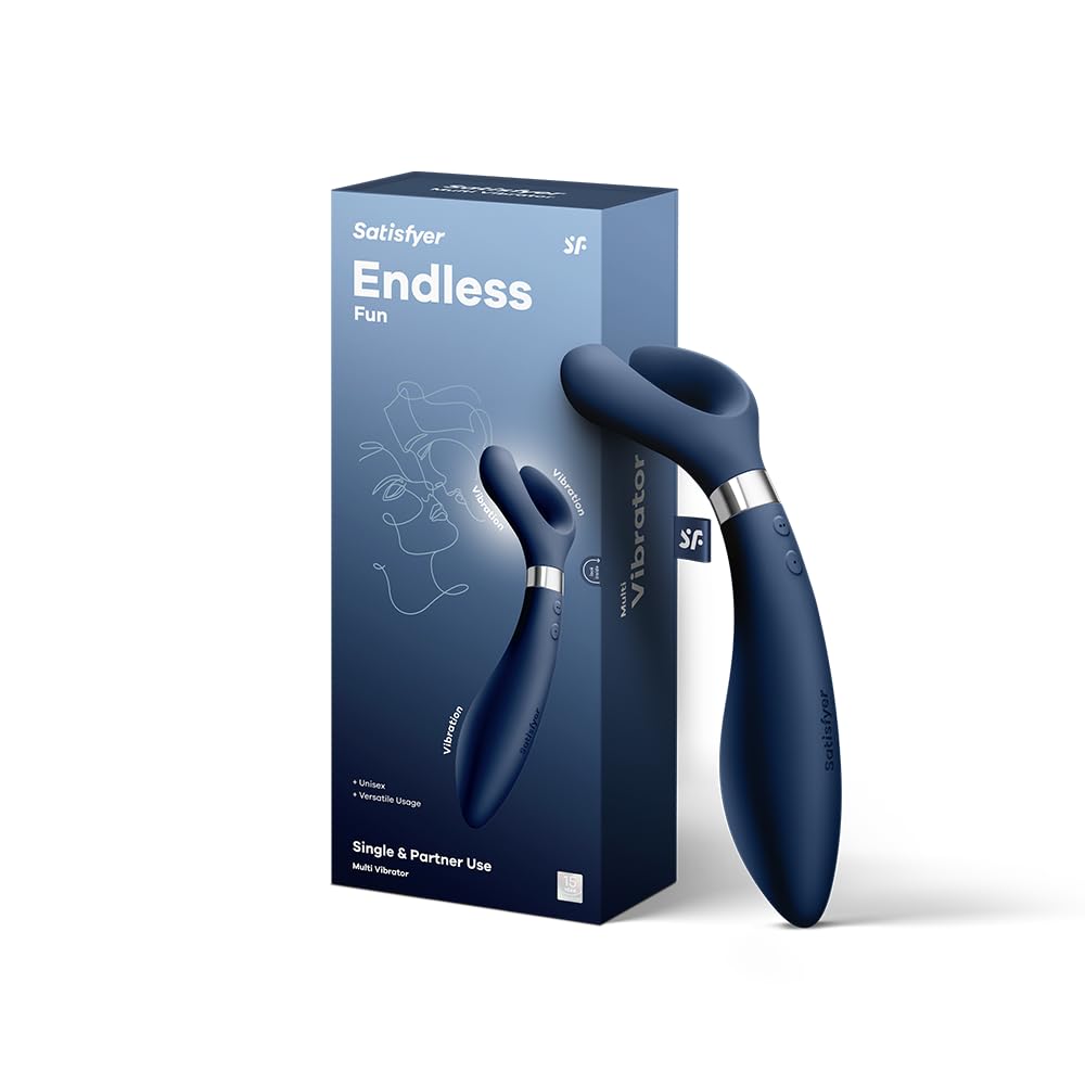 Satisfyer Endless Fun Vibrator for Couples 33 Application Possibilities with 100 Vibration Functions | Strong & Quiet for Women & Men | Sex Toy can be Used as a Dildo and for Clitoral Stimulation