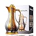 Eglaf 34 Oz Quality Stainless Steel Coffee Carafe/Vacuum Insulated Double Wall Inner Thermal Carafe/Tea Pot/Keep Hot or Cold(Silver with Gold)