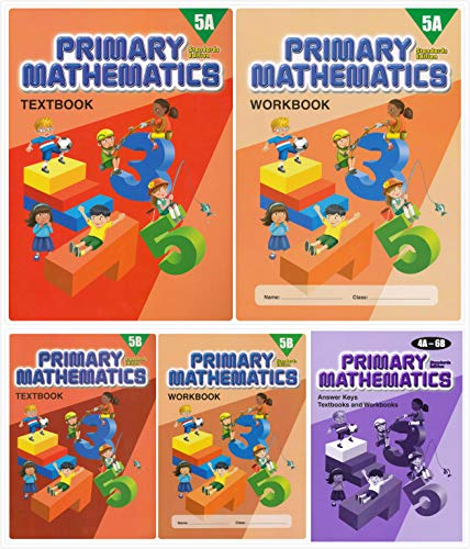 Singapore Primary Mathematics Grade 5 Kit + Answer Keys (5 Books ...