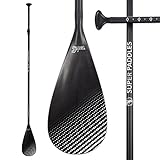 3-Piece Adjustable SUP Paddles with Carrying Bag - Choose from Carbon Fiber, Alloy, or Fiberglass Stand Up Paddleboard Paddle