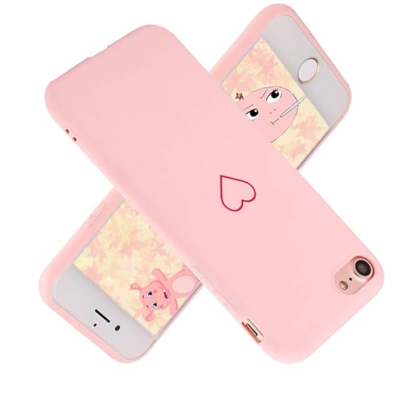 For iPhone 7 Case iPhone 8 Girls Case Super Cute LoveHeart Shape Soft
