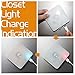 ZEEFO 2 Pack LED Closet Light, Battery-Powered Motion Sensing Night Light, Rechargeable Motion Sensor Lights For Cabinet, Kitchen, Hallway, Bathroom, Bedroom