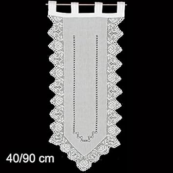 Fensterdeko Gardine Hossner | 60x40 cm H/B | weiß | 100 % Baumwolle