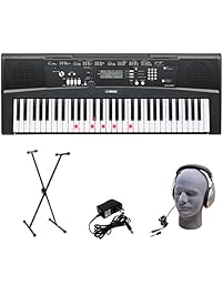 Yamaha EZ-220 61-Lighted Key Portable Keyboard Package with Headphones, Stand and Power Supply
