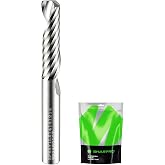 SHARPRO O Flute Upcut Spiral Router Bit 1/4 Inch Shank 1/4" Cutting Dia. 1" CL. 2-1/4"OVL. Carbide Single Flute CNC Router Bit, Ideal for Aluminum, Plastic, Acrylic, Wood, MDF and PVC
