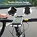 Gshine Universal Bike Phone Holder, Bicycle Handlebar Stroller Mount for any 4 to 6 Inch Cell Phone Android Smartphone, Adjustable Silicone Handlebar Crack, Ideal for Road Mountain Bikes and Motorc