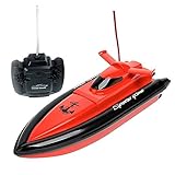 eTTgear F1 High Speed RC Boat Remote Control Electric Boat-Red (Only Works In Water)
