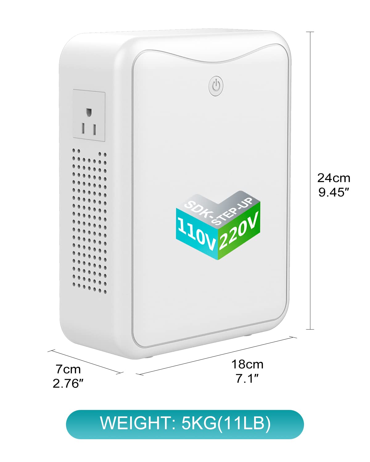 220v to 110v Step Down Transformer 1000W Power Voltage Converters, No Noise, Suit for Coffee Machines, Rice Cookers and Other Kitchen Appliances，Using US and Japan Appliance in Asia or Europe
