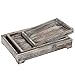 MyGift Torched Wood Decorative Tray, 3-Piece Wooden Serving Tray, Display Ottoman Coffee Table Tray