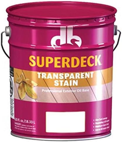 Superdeck Wood Stain And Sealer Oil Formula Exterior Cedar Transparent 5 Gl