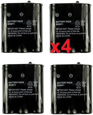 4 Fenzer Rechargeable Cordless Phone Batteries for Panasonic P-P511 ER-P511 HHR-P402 Cordless Telephone Battery Replacement Packs