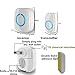 SadoTech Wireless Passive Infrared Motion Sensor Doorbell with Remote Transmitter Button, Long Reset Delay (30 sec), 25-feet Sensor Range with 50+ Chimes
