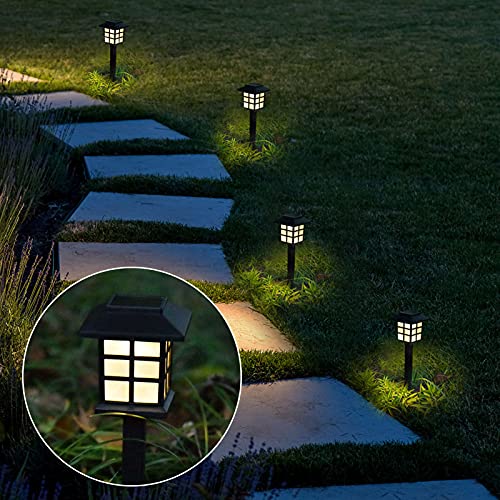 LIGHTSHINE Solar Pathway Lights, Solar Garden Lights Outdoor, Waterproof Outdoor Lights for Lawn, Patio, Yard, Walkway, Driveway and Landscape. (8 Pack)
