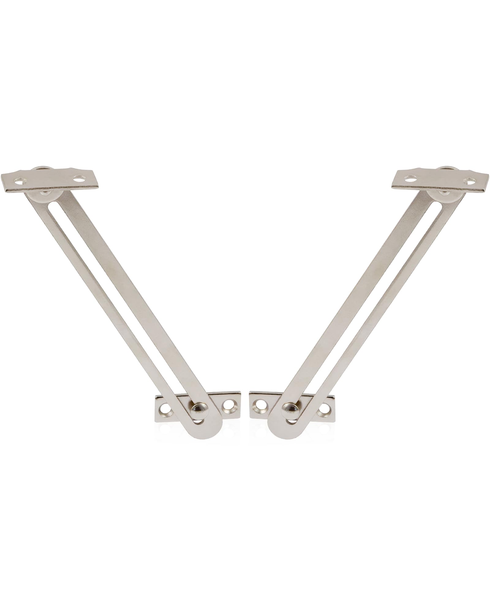 Gedotec Folding Bracket - Flap Holder with Lock | 1 Set Folding Hinge 150 mm - Stop Both | CLAPPY+ | Hinges Folding Flap Fitting for Furniture | Hinges Cabinet Door Folding Table wall
