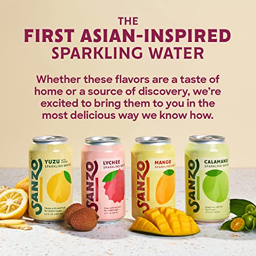 Sanzo Flavored Sparkling Water Calamansi (Lime) 12Pack Carbonated
