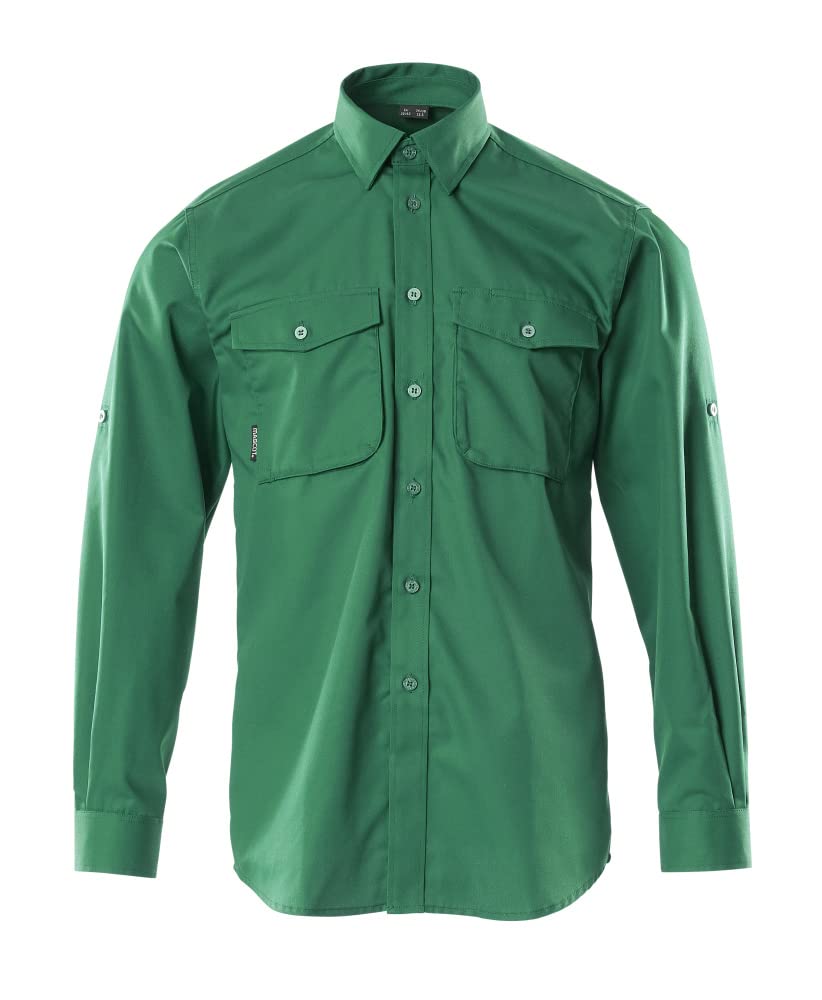 Mascot 13004-230-03 Mesa Crossover Modern Fit Shirt, Size 39-40, Green