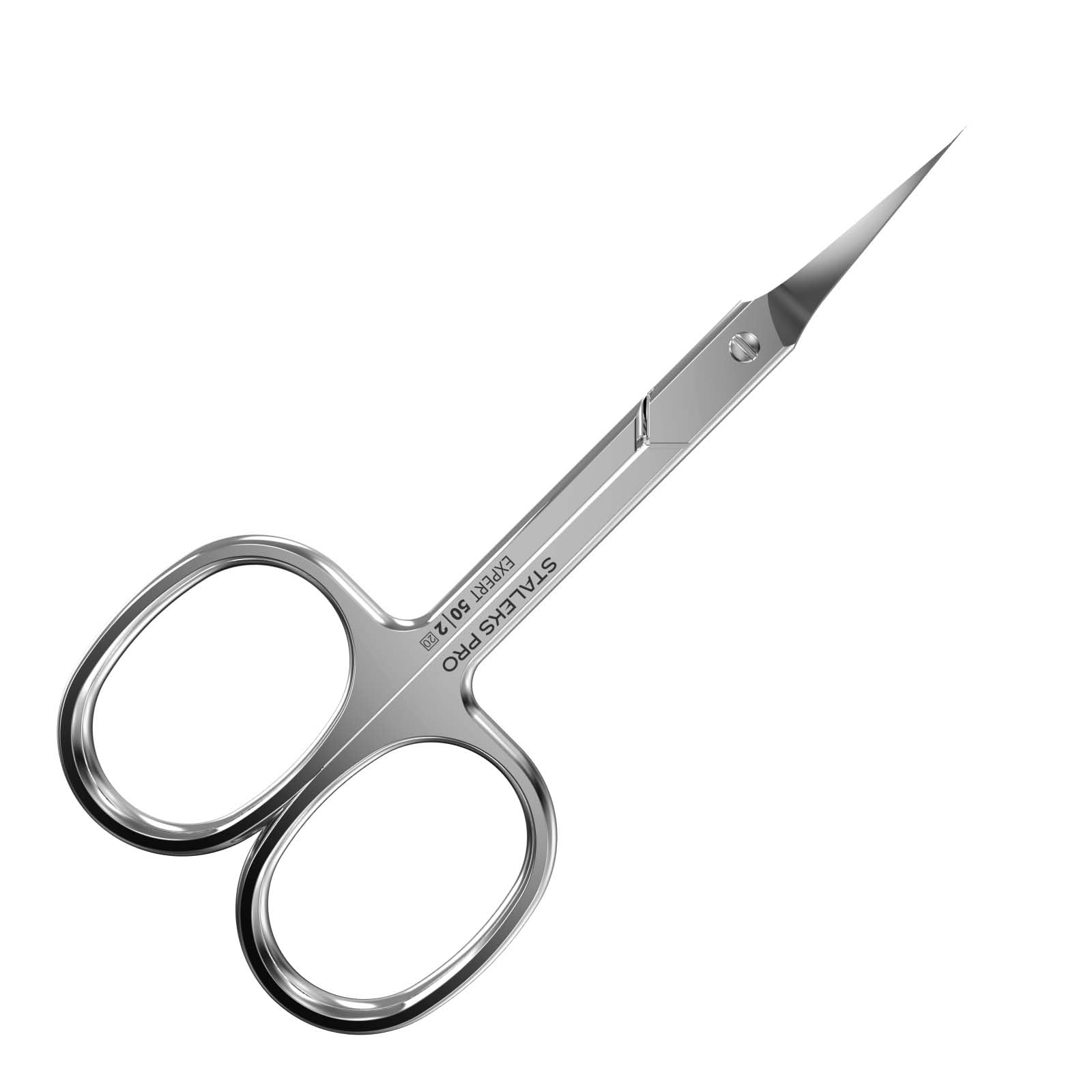 Staleks Silver Classic Professional Cuticle Scissors, Stainless Steel, Curved, Ambidextrous, 15.0 Grams, SE-50/2