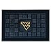 FANMATS 11390 West Virginia Mountaineers Heavy Duty Vinyl Medallion Outdoor Door Mat - 19.5in. x 31in.
