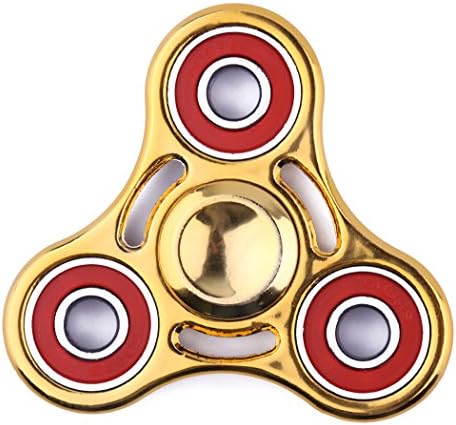 Fidget hand spinner - Twiddle Toy to Reduce Stress and Relieve Anxiety. A friend helps you, your Children Focus and Stay Awake. Great gift for Adults and Kids with ADHD or Autism (AlloyYellow)