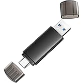 JOIOT 256GB USB C Flash Drive Dual USB 3.0 Flash Drive Type C + USB A Portable Type-C Flash Drive 2-in-1 USB-C Thumb Drive for Smartphone Tablet Computer Mac iPhone 15 Black