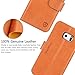 SHIELDON Leather Slim Fit Wallet Case with Stand Function, Credit Card Compartments and Magnetic Flap for Samsung Galaxy S6 Edge, Brown
