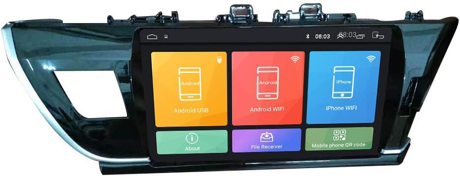 Android 9.1 Autoradio Car Navigation Stereo Multimedia Player GPS Radio IPS 2.5D Touch Screen ForToyota Corolla 2014-2016 RHD