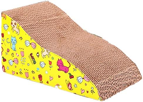Cat Scratcher Corrugated, Inclined, Triangle Shaped, Made Cardboard