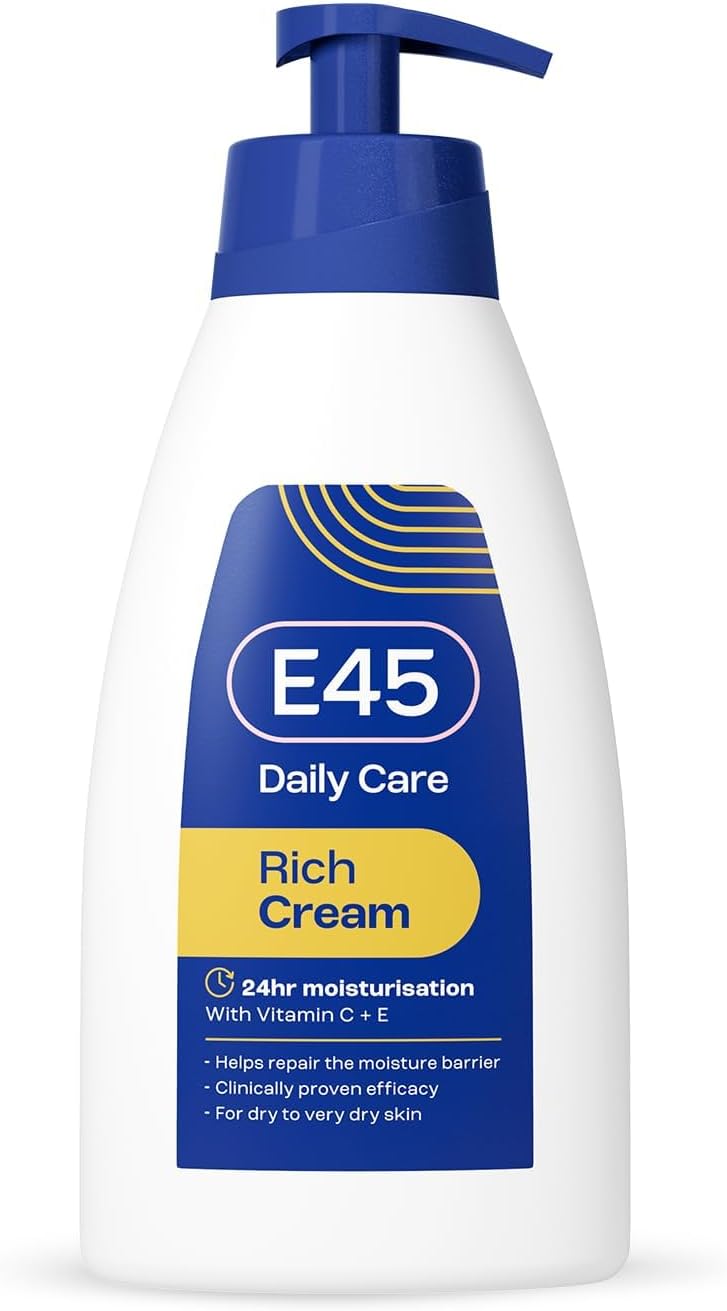 E45 Rich 24hr Moisturising Cream with Vitamin C & E 400ml