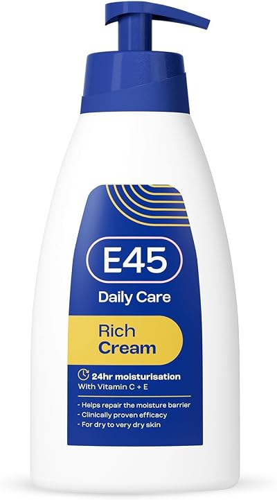 E45 Rich 24hr Moisturising Cream with Vitamin C & E 400ml