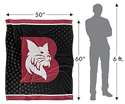Bates College Bobcats Blanket, 50"x60" Logo