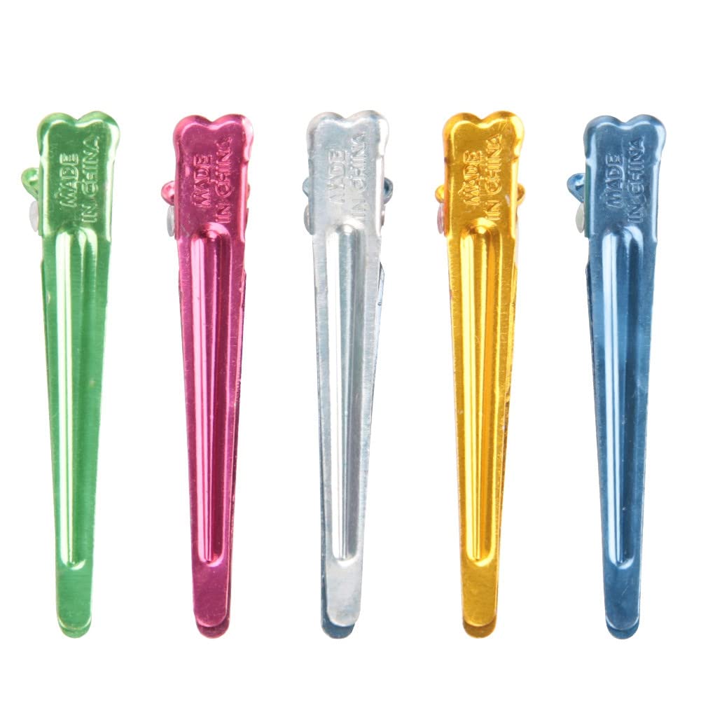 50PCS Hairpin Aluminum Dividing Duck Bill Clips Small for Hair Salon for DIY Hair styling Accessories