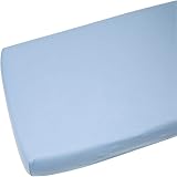 Dudu N Girlie Next2Me Fitted Sheets 51x85cm Jersey White Blue Pack 2 view 2